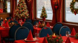 Uppdukat för julbord